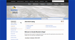 Desktop Screenshot of catalog.coloradomtn.edu