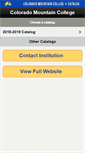Mobile Screenshot of catalog.coloradomtn.edu